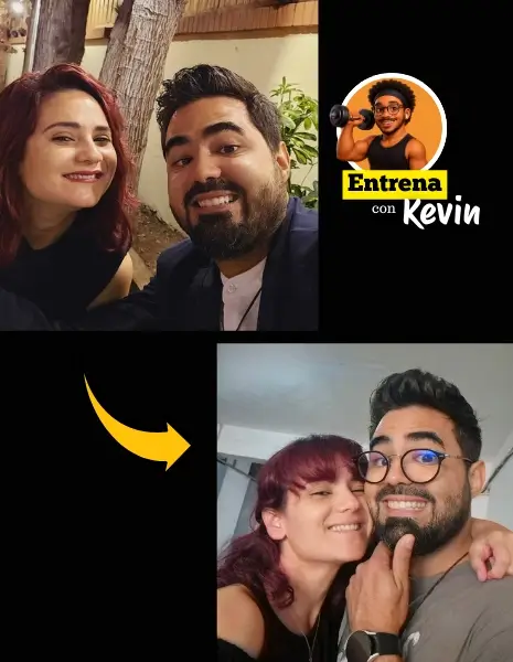 clau y ale entrenan con kevin